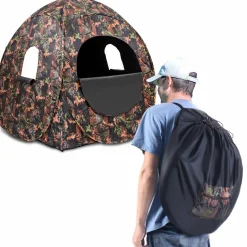 2-3 Person Pop up Ground Blind, Portable Hunting Blind Camo Deer Blinds for Hunting