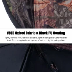 2-3 Person Pop up Ground Blind, Portable Hunting Blind with 360 Degree Mesh Windows