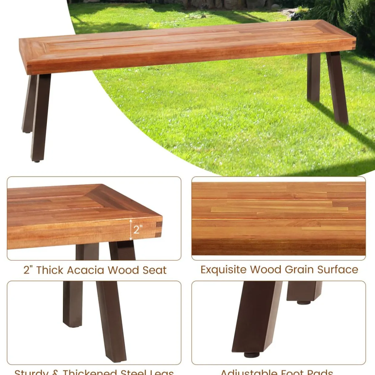 6 Piece Outdoor Dining Set, Patiojoy Outdoor Wicker Conversation Set