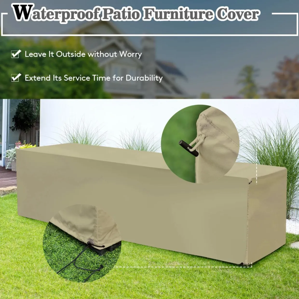 8-Piece Patio Wicker Furniture Set, Coffee Table, 2 Ottomans, 2 Armless Sofas & 2 Corner Sofas
