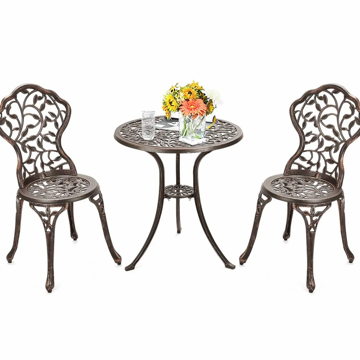 3 Pieces Outdoor Bistro Set, Patio Furniture Set