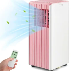Portable Air Conditioner for Room up to 350 Sq. Ft, 10000 BTU 3-in-1 AC Unit for Bedroom w Dehumidifier/Fan/Cool/Sleep Mode