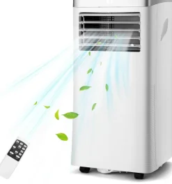 Portable Air Conditioner, 10000 BTU AC Cooling Unit with Remote Control,