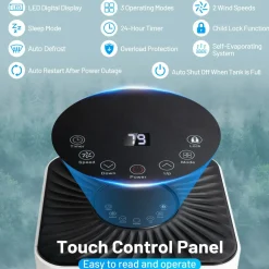 Portable Air Conditioner, 10000BTU 4-in-1 Air Conditioner Cooling for Room
