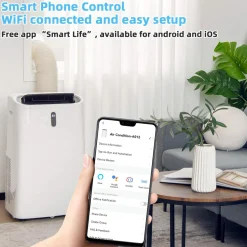 Portable Air Conditioner, 14000 BTU 4 in 1 AC Unit with Cool, Fan, Heat & Dehumidifier