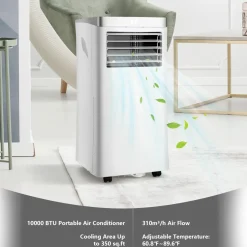 Portable Air Conditioner, 10000 BTU AC Cooling Unit with Remote Control,