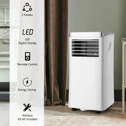 Portable Air Conditioner, 10000 BTU AC Cooling Unit with Remote Control,
