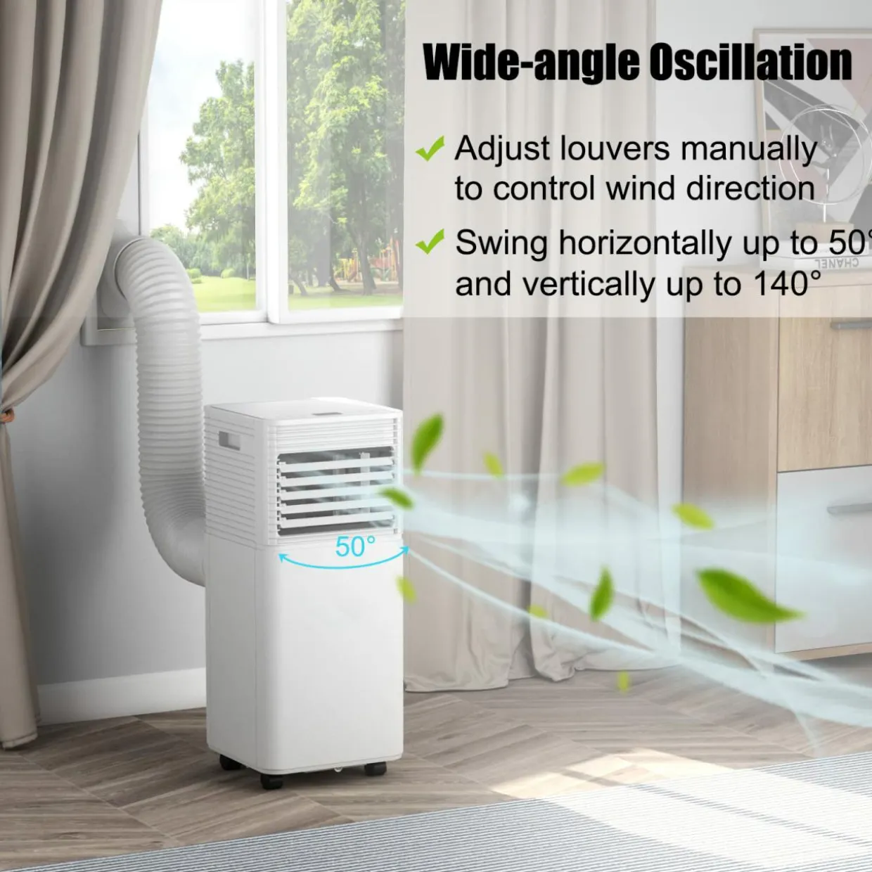 Portable Air Conditioner, 10000BTU 4-in-1 Air Conditioner Cooling for Room