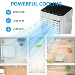 Portable Air Conditioners, 8000 BTU Portable AC Unit with Remote Control