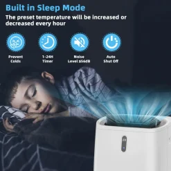 Portable Air Conditioners, 12000 BTU 4 in 1 AC Unit with Cool, Fan, Heat & Dehumidifier