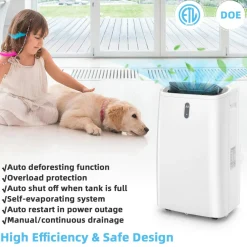Portable Air Conditioners, 12000 BTU 4 in 1 AC Unit with Cool, Fan, Heat & Dehumidifier