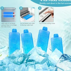Portable Evaporative Air Cooler, 3 in 1 Swamp Cooler with Remote Control