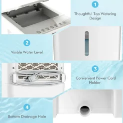 Portable Evaporative Air Cooler, 3 in 1 Swamp Cooler with Remote Control
