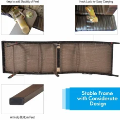 Set of 2 Patio Chaise, Foldable Outdoor Patio Wicker Lounger Chair