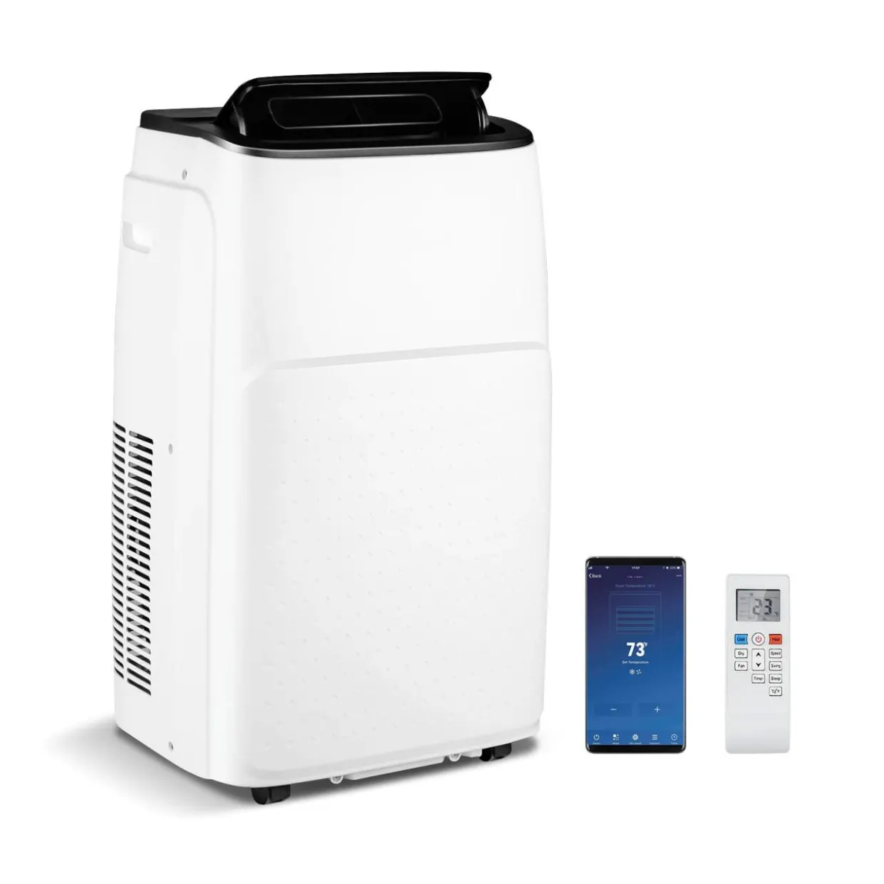 Smart Portable Air Conditioner & Heater 13000 BTU, 4-in-1 Stand up AC Unit