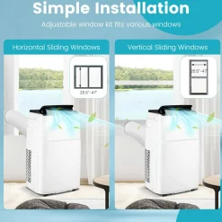 Smart Portable Air Conditioner & Heater 13000 BTU, 4-in-1 Stand up AC Unit