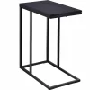 Sofa Side Table, C Shaped End Table for Sofa Couch and Bed