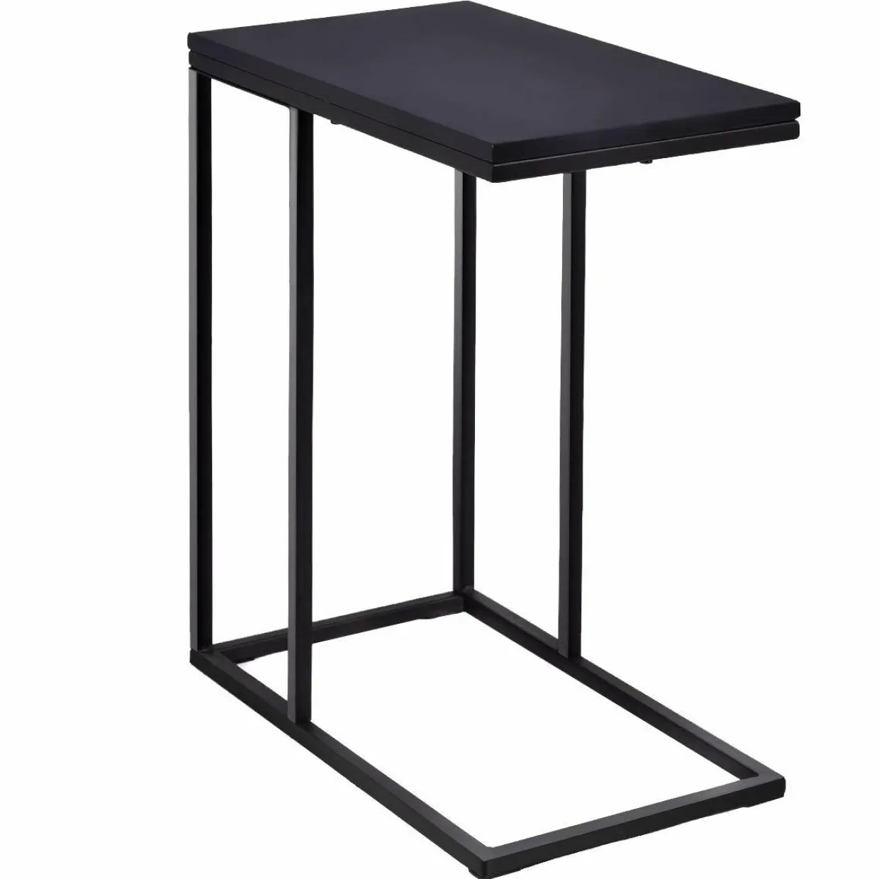 Sofa Side Table, C Shaped End Table for Sofa Couch and Bed