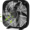 3-Speed Box Fan, 20 inch Floor Fan for Full-Force Circulation with Air Conditioner