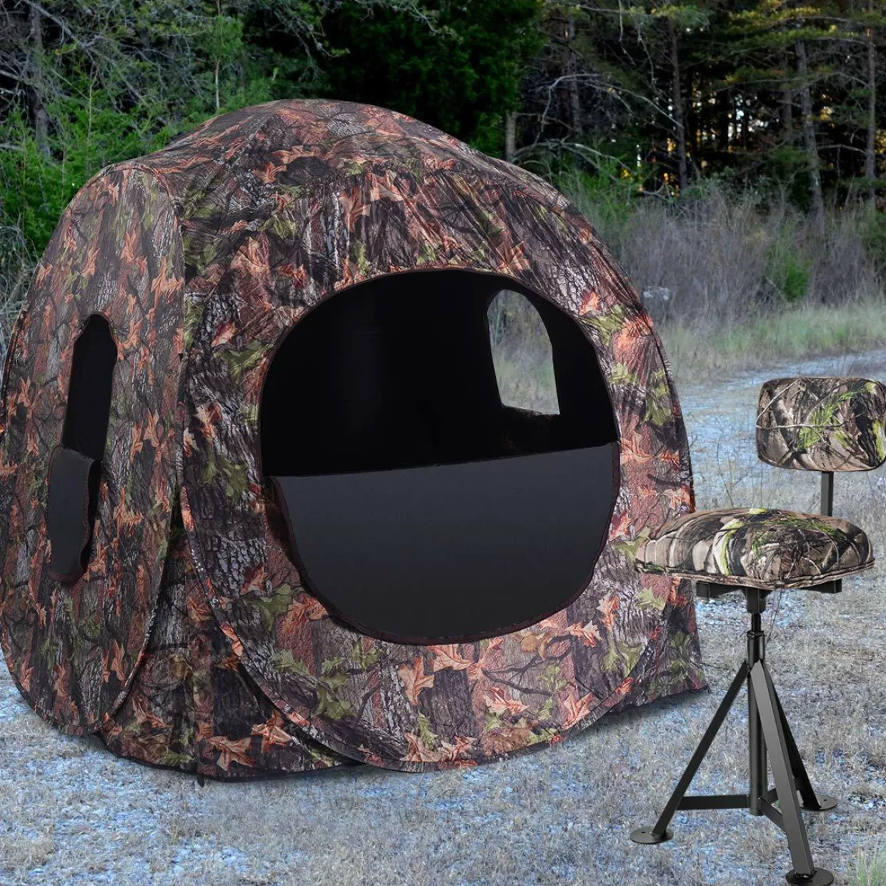 360 Swivel Camo Hunting Chair, Multi-Position Hunting Chair