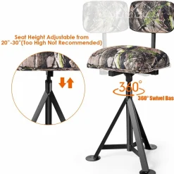 360 Swivel Camo Hunting Chair, Multi-Position Hunting Chair