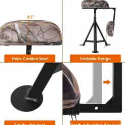 360 Swivel Camo Hunting Chair, Multi-Position Hunting Chair