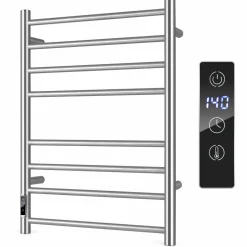 Tangkua Electric Towel Warmer Rack, 8-Bar Wall Mounted Towel Heater