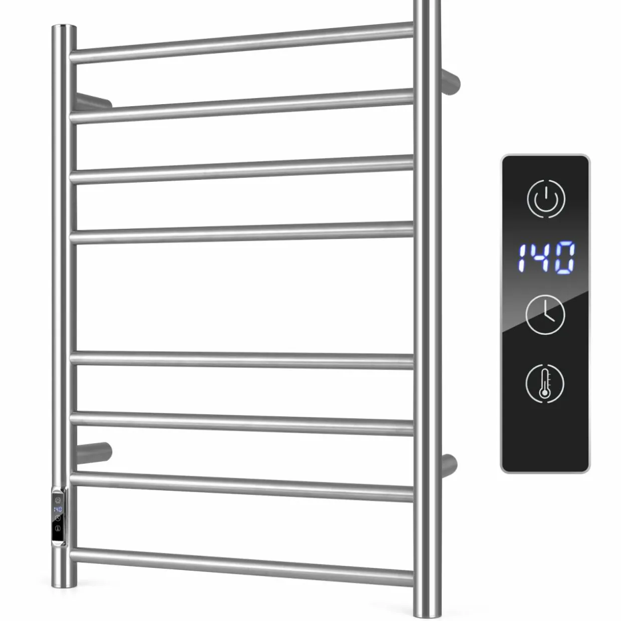 Tangkua Electric Towel Warmer Rack, 8-Bar Wall Mounted Towel Heater