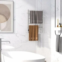 Tangkua Electric Towel Warmer Rack, 8-Bar Wall Mounted Towel Heater