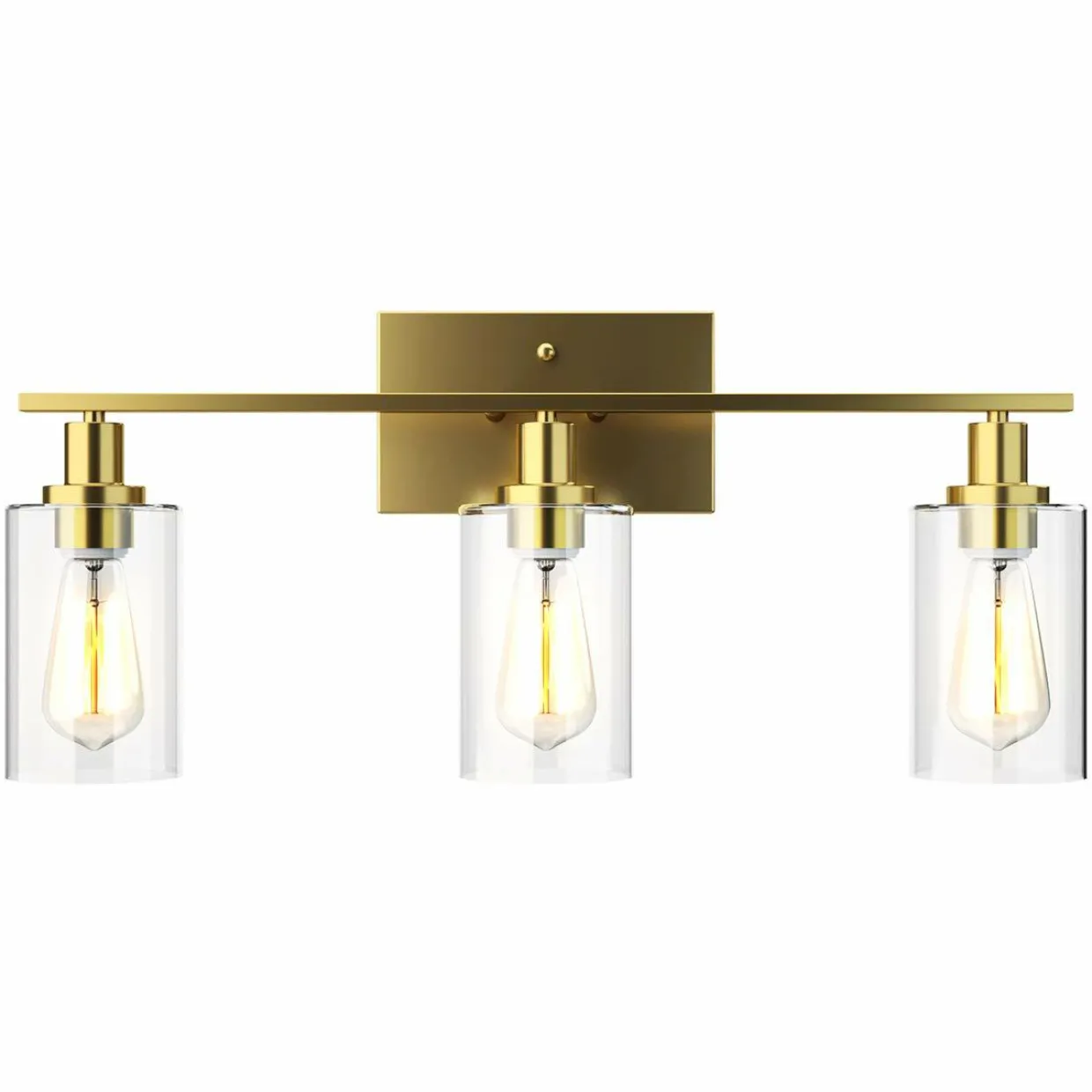 Tangkula 3, 4 Light Wall Lamp, Modern Glass Wall Sconces
