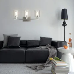 Tangkula 3, 4 Light Wall Lamp, Modern Glass Wall Sconces