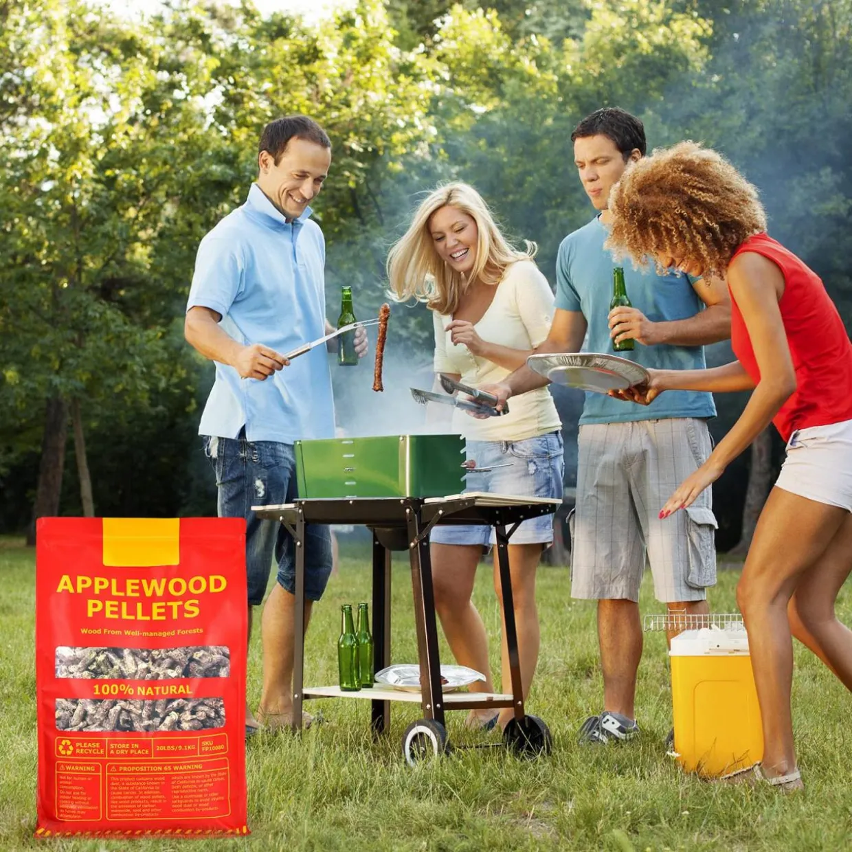 Tangkula 100% All-Natural Apple Wood Smoker Pellets