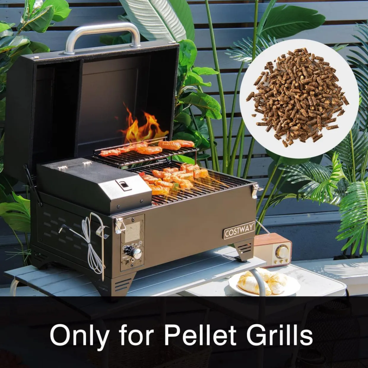 Tangkula 100% All-Natural Apple Wood Smoker Pellets