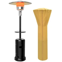 Tangkula 48000 BTU Outdoor Patio Heater with Wheels, Portable Porch Propane Heater