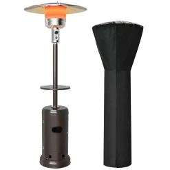 Tangkula 48000 BTU Outdoor Patio Heater with Wheels, Portable Porch Propane Heater
