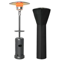 Tangkula 48000 BTU Outdoor Patio Heater with Wheels, Portable Porch Propane Heater