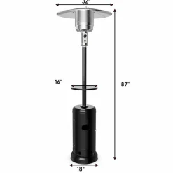 Tangkula 50,000 BTU Outdoor Patio Heater, Porch Propane Heater