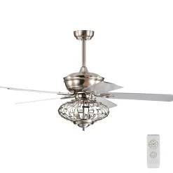 Tangkula 52" Ceiling Fan Lamp, Ceiling Fan with Light and Remote Control, Reversible Fan Blades, 3 Adjustable Wind Speeds