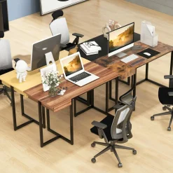Tangkula 48” Computer Desk with Drawer, Home Office Desk with Sturdy Metal Frame
