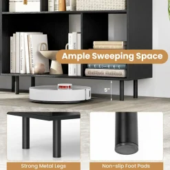 Tangkula 4 Cubby Open Bookcase