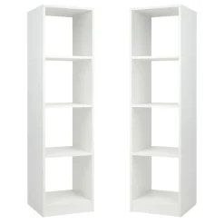 Tangkula 4 Cube Bookshelf, Freestanding 5 Tier Open Bookcase