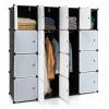 Tangkula 16 Cubes Portable Wardrobe Closet