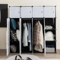 Tangkula 16 Cubes Portable Wardrobe Closet