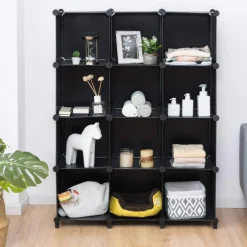 Tangkula 6 Cubes Storage Organizer, DIY Plastic PP Closet Cabinet