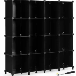 Tangkula 6 Cubes Storage Organizer, DIY Plastic PP Closet Cabinet