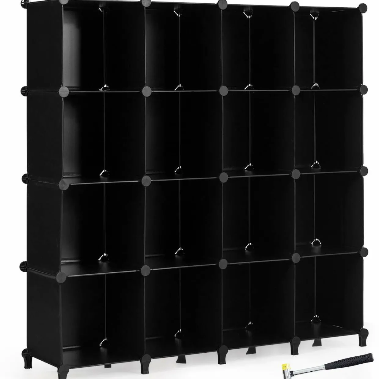 Tangkula 6 Cubes Storage Organizer, DIY Plastic PP Closet Cabinet