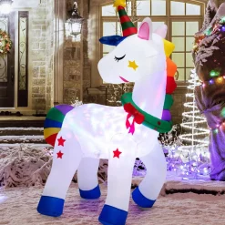 Tangkula 6 FT Christmas Magic Unicorn