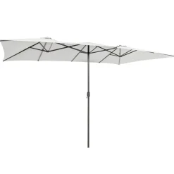 TANGKULA 15 FT Double-Sided Patio Umbrella with Crank Handle