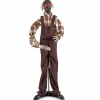 Tangkula 5.7 FT Halloween Animated Shaking Haunted Man with Chainsaws