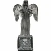 Tangkula 5.5 FT Halloween Animated Praying Angel Statue with Light Up Eyes & Shaking Wings